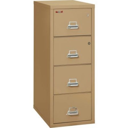 FIRE KING Fireking Fireproof 4 Drawer Vertical Safe-In-File Legal 20-13/16"Wx31-9/16"Dx52-3/4"H Sand 4-2131-CSASF